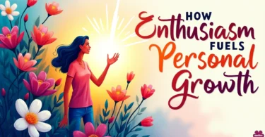 Person embracing enthusiasm and personal growth, symbolizing the journey to unlock full potential and achieve success.