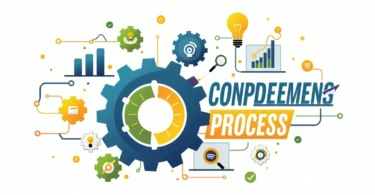 An illustration showing the Continuous Improvement Process, highlighting steps like planning, doing, checking, and acting in a circular cycle.