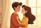 Couple showing affection with a loving hug as part of how to love your husband physically