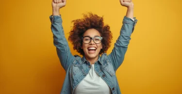 Person overcome rejection, rising with confidence after failure and moving forward with a positive mindset.