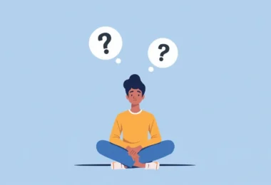 Person practicing mindfulness and reflection, representing how to develop a wise mindset in everyday life through calm thinking and emotional balance.