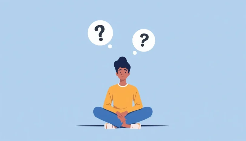 Person practicing mindfulness and reflection, representing how to develop a wise mindset in everyday life through calm thinking and emotional balance.