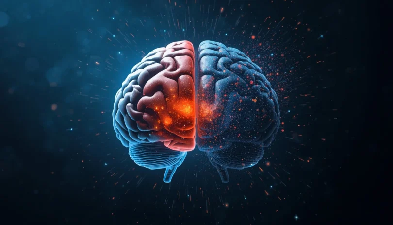 Balanced mind concept showing rational mind and emotional thinking working together in harmony for better decision-making and emotional control