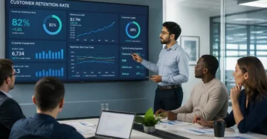 Customer retention rate analysis showing customer loyalty and revenue growth strategies
